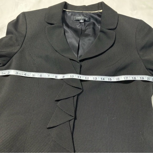 Anne Klein Black Ruffled Blazer - Picture 5 of 8